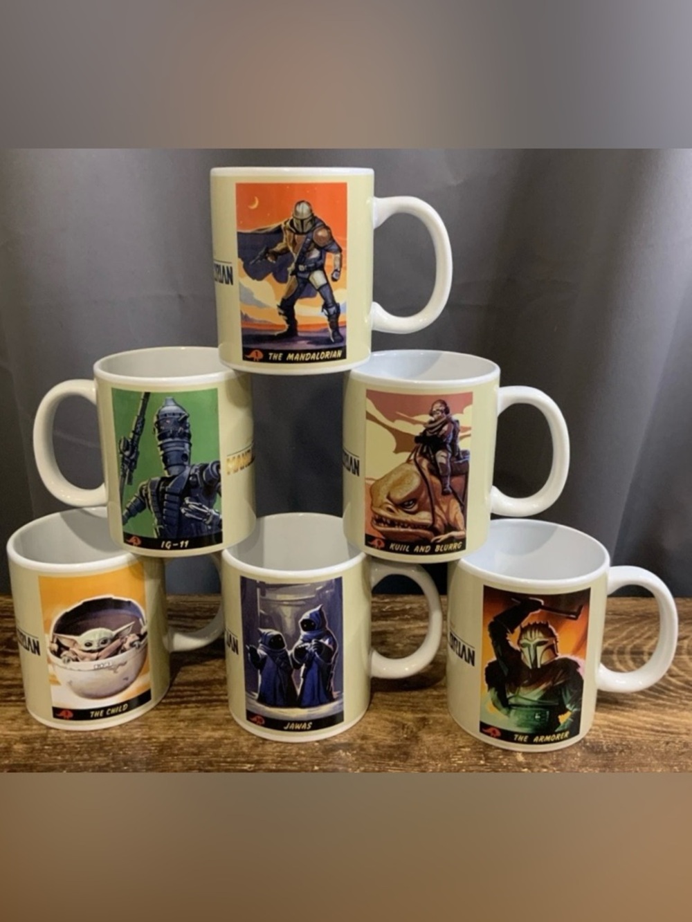 Disney Star Wars The Mandalorian Set of 6 Mugs